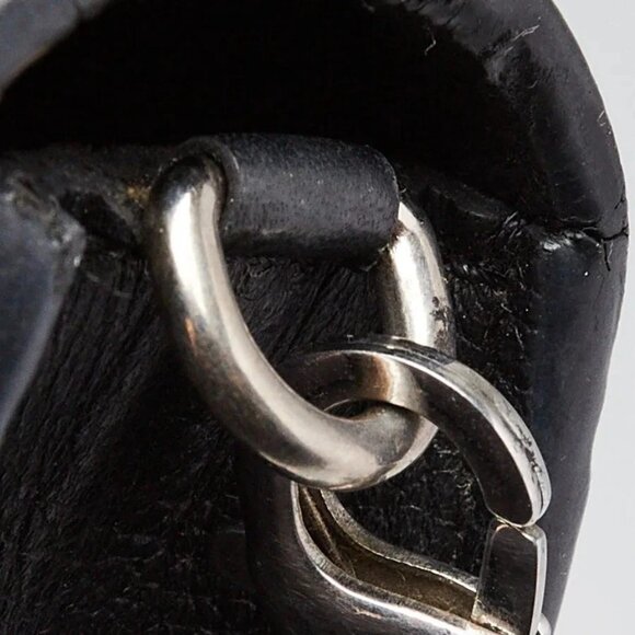 Louis Vuitton Black Leather MyLockMe Chain Pochette Bag - Picture 6 of 11